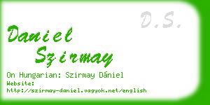 daniel szirmay business card